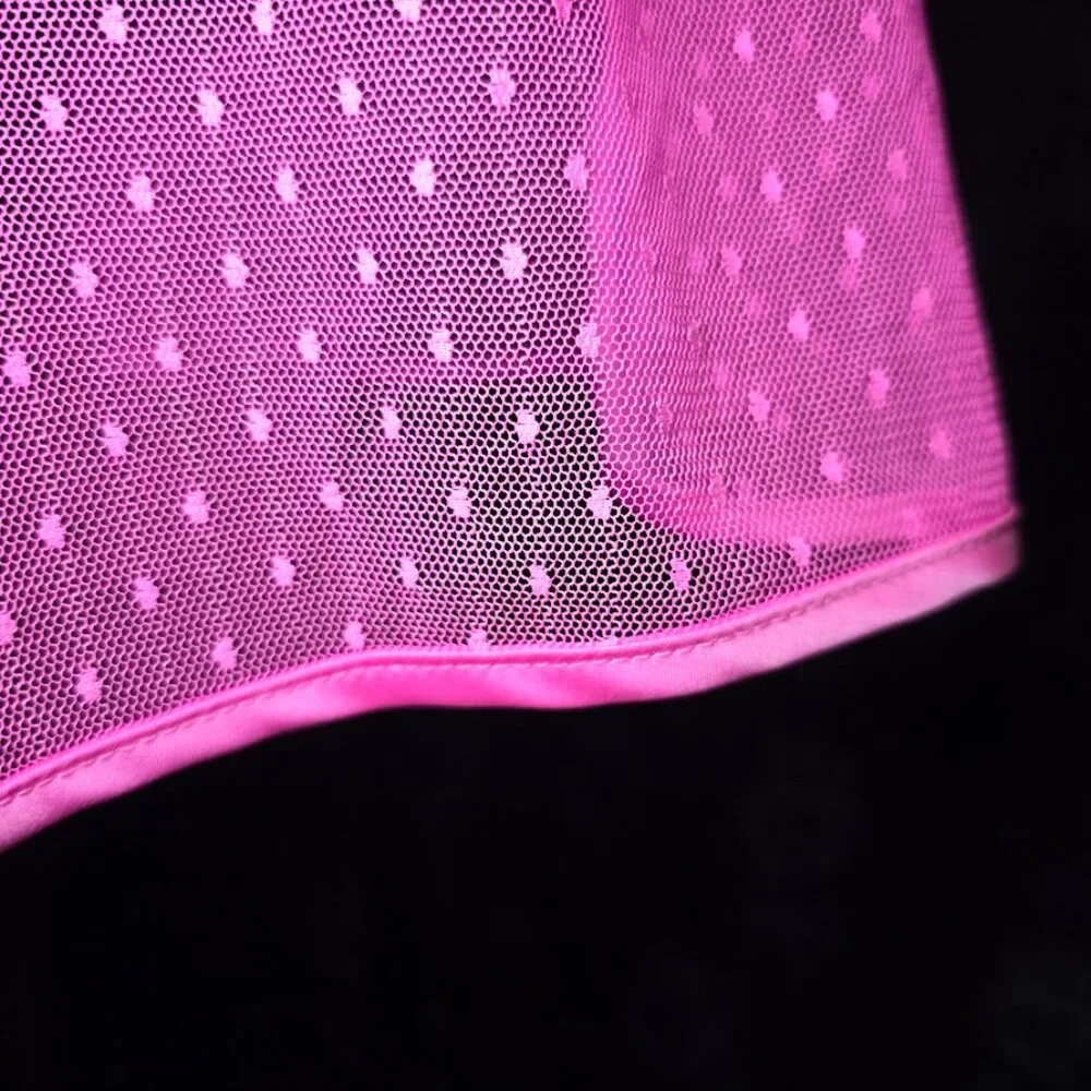 Victoria’s Secret Babydoll Chemise Sheer Neon Pink - Picture 5 of 9